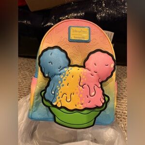 Disney Loungefly Tricolored Ice cream Backpack